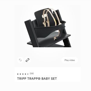 Stokke baby set, tray and classic cushion for the Stokke Tripp Trapp chair.